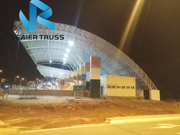 Sunshade Prefabricated Steel Structure For Stadium Bleachers Tent Tensile Membrane